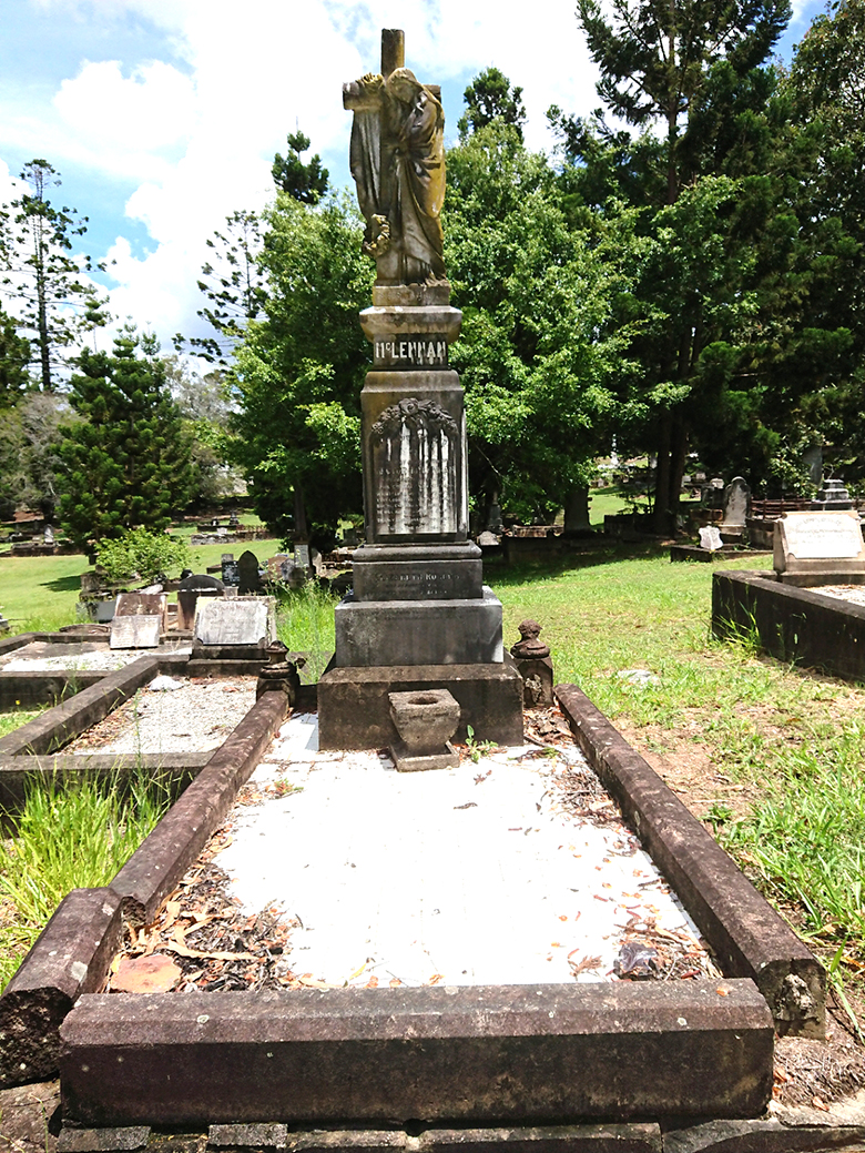 Photo of headstones/Hector McLennan d1927 full grave Toowong cem Qld